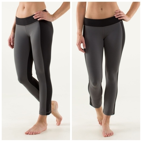 ⭐️LULULEMON P. Y. B. ANKLE PANTS SOOT LIGHT/BLACK STRETCH LADIES SZ4 - Picture 1 of 13